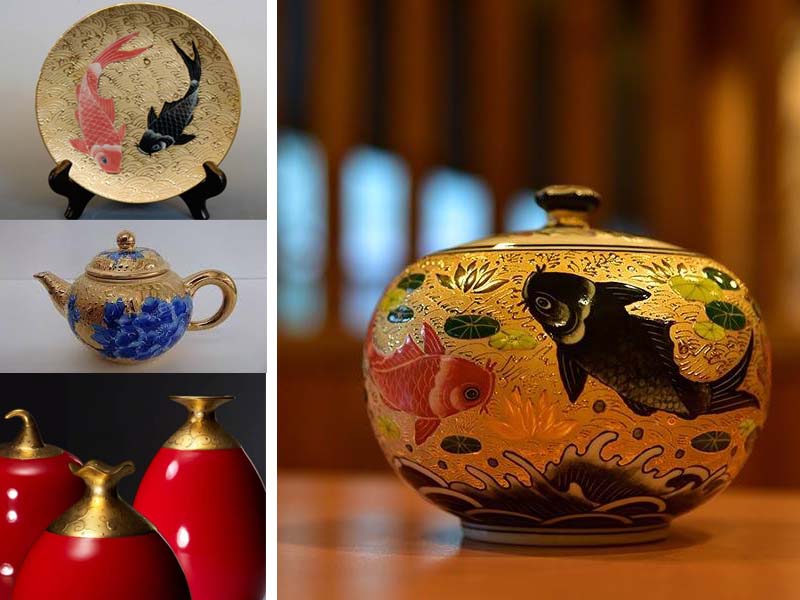 【鎏金工藝技法與源起 介紹】Twain gilding porcelain craft porcelain art